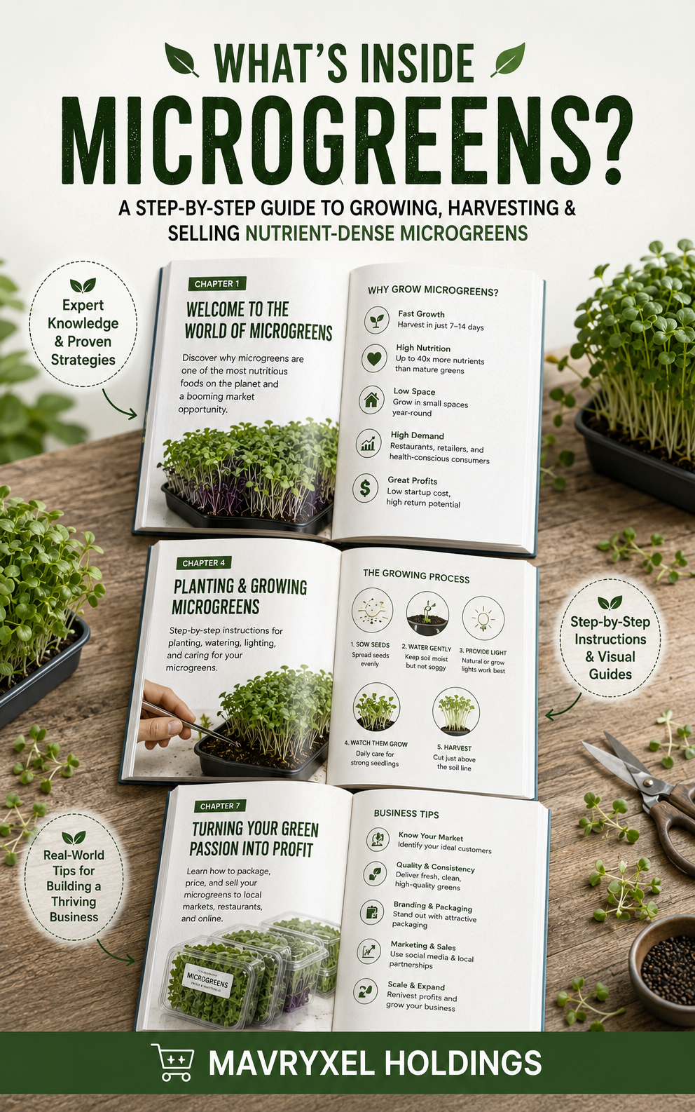 The Ultimate Guide to Microgreens (Digital Ebook)