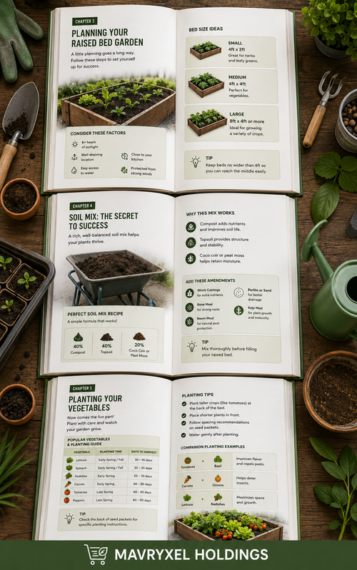 Effortless Raised Bed & Container Vegetable Gardening for Beginners (Digital Ebook)